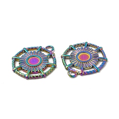 Ionenplattierung (IP) 304 Edelstahl Anhänger Cabochon-Einstellungen STAS-A070-20MC