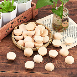 Unfertige Cabochons aus Naturholz WOOD-GF0001-13D