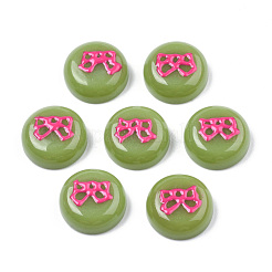 Undurchsichtige Harz-Email-Cabochons CRES-N031-021