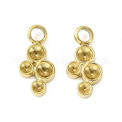 304 Edelstahl Anhänger Strass Fassungen STAS-L269-059G