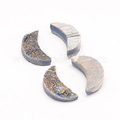 Mond galvanisieren natürliche druzy Kristall cabochons G-L447-15A