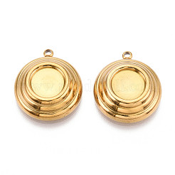 Cabochon-Fassungen für Anhänger aus Edelstahl 304 STAS-T065-84G