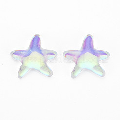 Durchscheinende Cabochons aus galvanisiertem Glas EGLA-T026-004