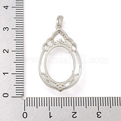 925 Sterling Silber Anhänger Fassungen STER-B005-24P