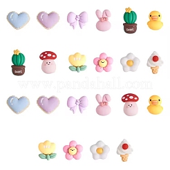 22pcs 11 Arten undurchsichtige nette Harzcabochons JX229A