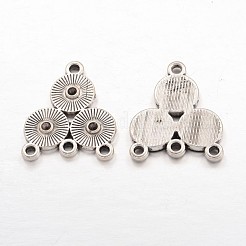 Legierung Rhinestone Connector  Fassungen mit Verbinder X-EA10684Y