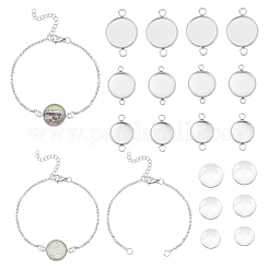 DIY Blanko-Kit zur Herstellung von Kuppelarmbändern DIY-UN0003-96