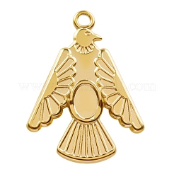 Cabochon-Fassungen für Anhänger aus Edelstahl 304 PW-WG97F98-02