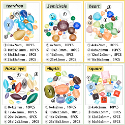 168 Stück Katzenaugen-Cabochons im 24-Stil CE-PH0001-05