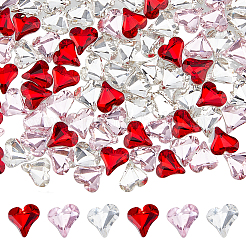 200 Stück 3 Farben Glas Strass Cabochons GGLA-FH0001-02