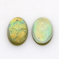 Oval Harz nachgeahmt opal Cabochons CRES-L008-M