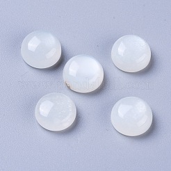 Natürliche weiße Mondstein-Cabochons G-L541-01C-10mm
