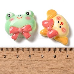Undurchsichtige Harz Tier Decoden Cabochons CRES-Z006-02