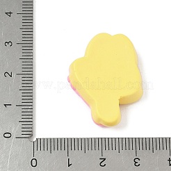 Süße undurchsichtige Harz-Cabochons RESI-L046-E03