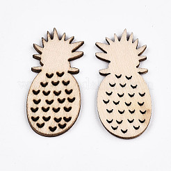 Ungefärbte Naturholzcabochons WOOD-S058-038
