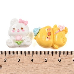 Cartoon Tier Motiv undurchsichtige Decoden Cabochons aus Kunstharz CRES-M033-02