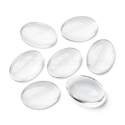 Transparente Glas Cabochons GGLA-R022-25x18