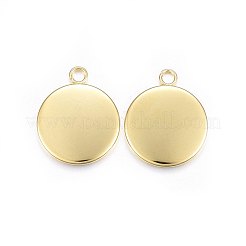 Cabochon-Fassungen für Anhänger aus Edelstahl 304 STAS-P210-06G