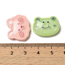 Frosch-/Katzenform/Bär durchscheinende Harz-Decoden-Cabochons CRES-B019-07