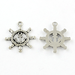 Tibetischer Stil Zink Legierung Anhänger Fassungen für Strasssteine TIBEP-R334-275AS-RS