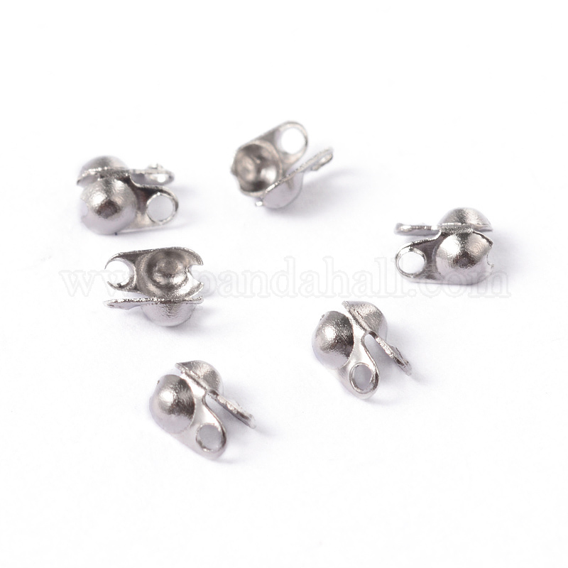 Wholesale Tarnish Resistant Stainless Steel Bead Tips Pandahall