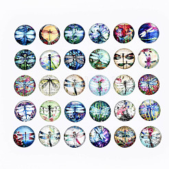Glas cabochons GGLA-S036-07