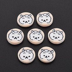 Handgemachter Ton-Cabochon CLAY-N006-144
