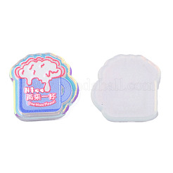 Transparent bedruckte Acryl-Cabochons TACR-N016-28