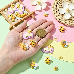 20 Stück 5 Stile undurchsichtige Harz-Decoden-Cabochons CRES-YW0002-18