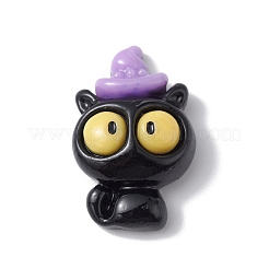 Undurchsichtige Harz-Cabochons zum Thema Halloween RESI-E035-01O