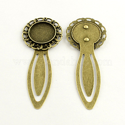 Eisen Lesezeichen Cabochon Fassung X-PALLOY-S033-13AB-NR