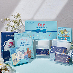 DIY-Kit zur Herstellung eines leeren ovalen Kuppelanhängers DIY-SC0023-73