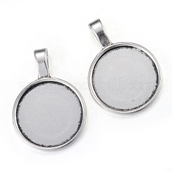 Tibetischer Stil Legierung Anhänger Fassungen TIBEP-Q061-10AS-LF