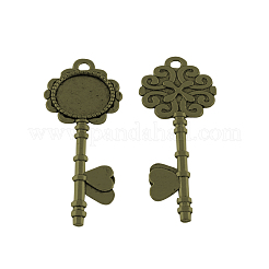 Tibetischer Stil Legierung Anhänger Fassungen TIBE-Q050-51AB-LF