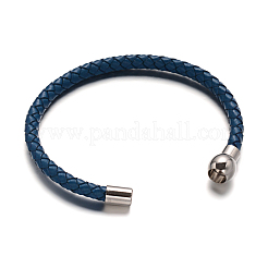 Lederband geflochtene Armbandherstellung BJEW-E273-03