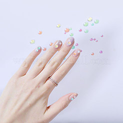 600 Stück 6 Farben Glas Cabochons GLAA-CA0001-60