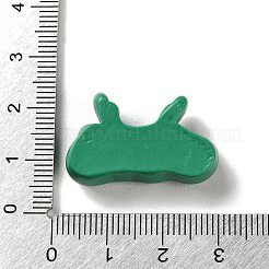 Deko-Cabochons aus undurchsichtigem Harz mit Weihnachtsmotiv RESI-F053-D01
