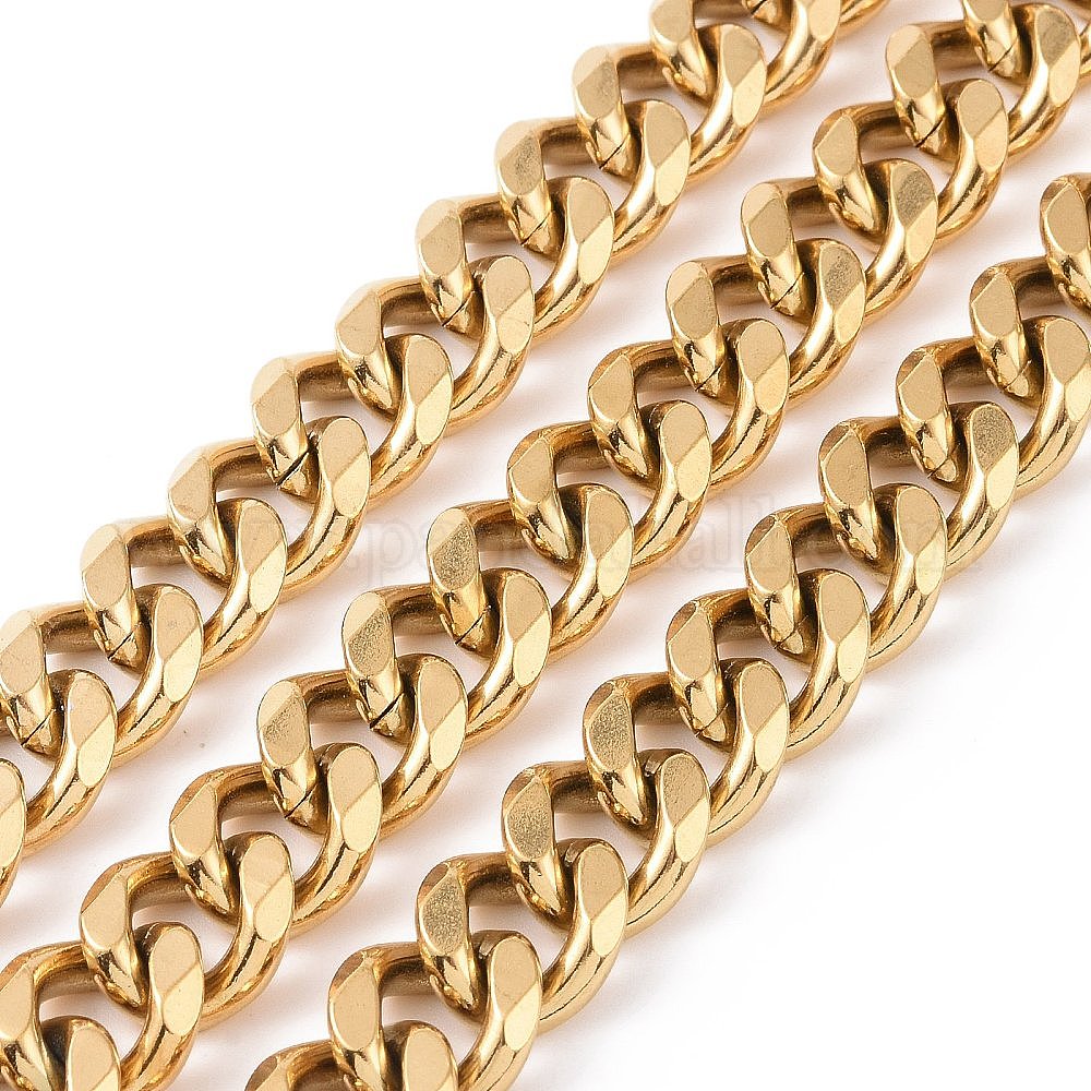 Wholesale Stainless Steel Cuban Link Chains Pandahall