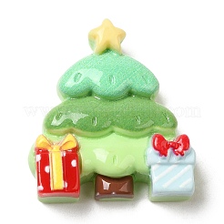 Weihnachtliche Cabochons aus undurchsichtigem Harz RESI-K030-02J