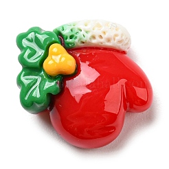 Weihnachtliche Cabochons aus undurchsichtigem Harz RESI-K027-21A