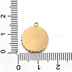 Cabochon-Fassungen für Anhänger aus Edelstahl 304 STAS-H233-22G