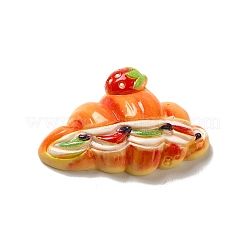 Undurchsichtige Decoden-Cabochons aus Kunstharzimitat für Lebensmittel X-CRES-H001-03B