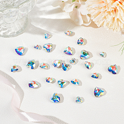 30 Stück 3 Arten Glas Strass Cabochons RGLA-BBC0001-05
