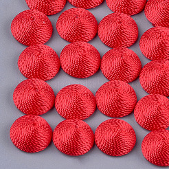 Polyesterfaden Stoff Cabochons X-WOVE-T008-02B-01