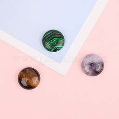 24 Stück Cabochons aus natürlichen und synthetischen Edelsteinen im 12-Stil G-FW0001-05