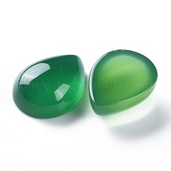 Natürliche grüne Onyx-Achat-Cabochons G-H231-08D