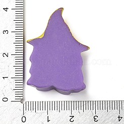 Geist mit Hexenhut Halloween undurchsichtige Harz Decoden Cabochons RESI-R446-02F