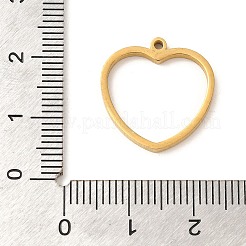 Ionenplattierung (IP) 304 Edelstahl Herz Anhänger Strass-Einstellungen STAS-U025-13G