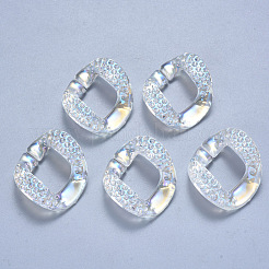Transparente Acrylverbindungsringe Strass Fassungen OACR-S036-009A-D01