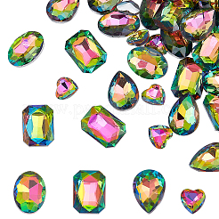 64 Stück Glas-Strass-Cabochons im 4-Stil RGLA-FG0001-19
